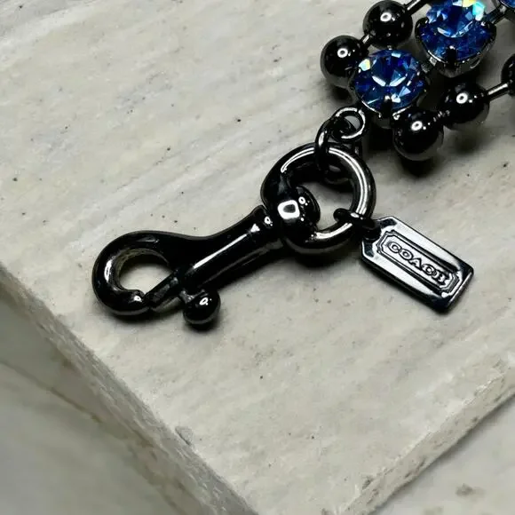 Y2K Coach Poppy Swarovski Crystal Bee Necklace, Bracelet & Earring Jewelry Set - Picture 7 of 13